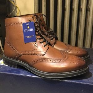 Stafford Deacon Cognac Boots in Sz 8.5